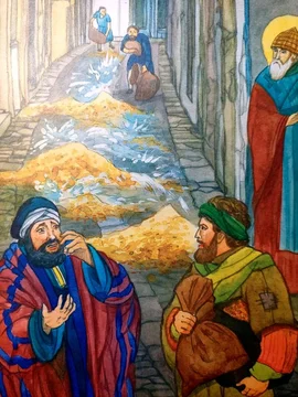 Хлеботорговец и бедняк. Из жития святителя Спиридона Тримифунтского