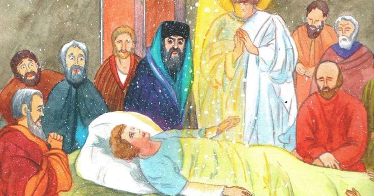 Победа над волхвом. Из жития святого апостола Петра